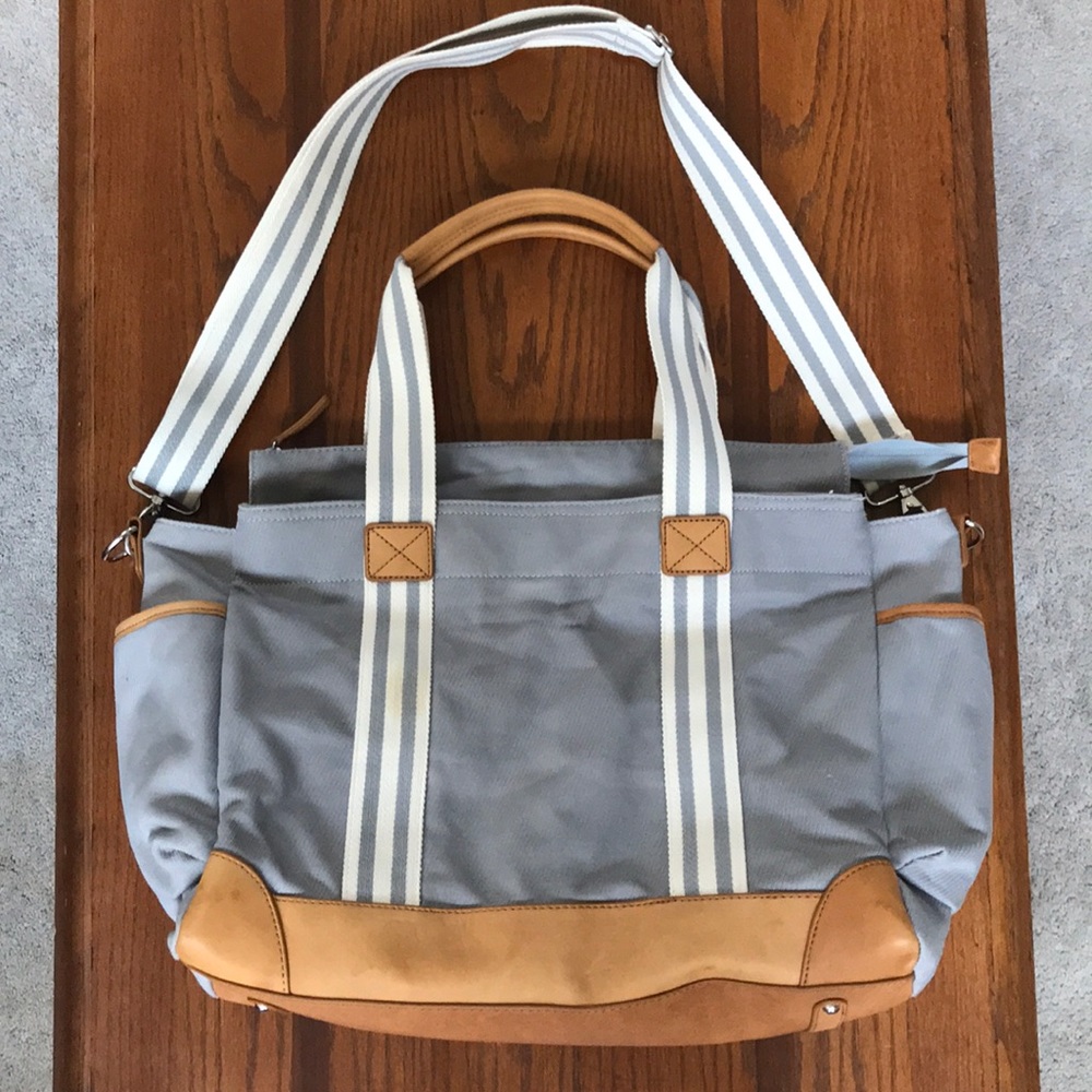 Pottery Barn Kids diaper bag and accessories